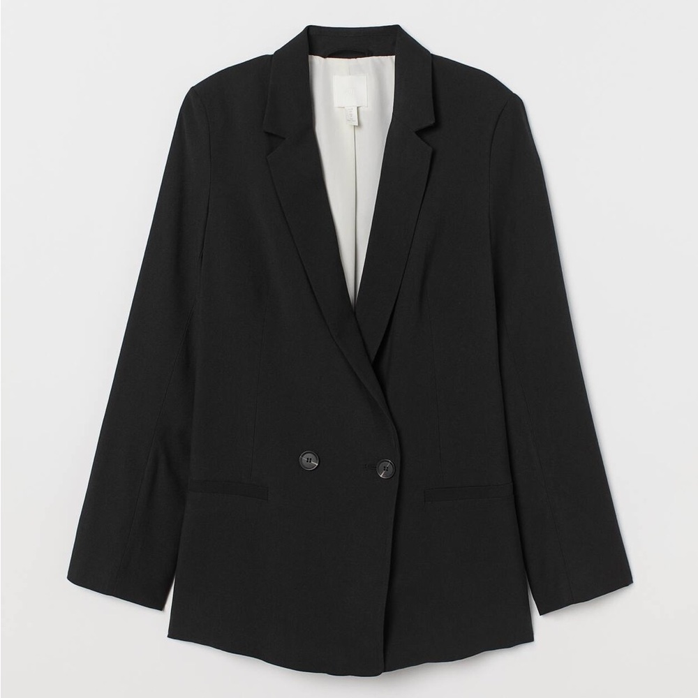 Black Double Breasted Blazer